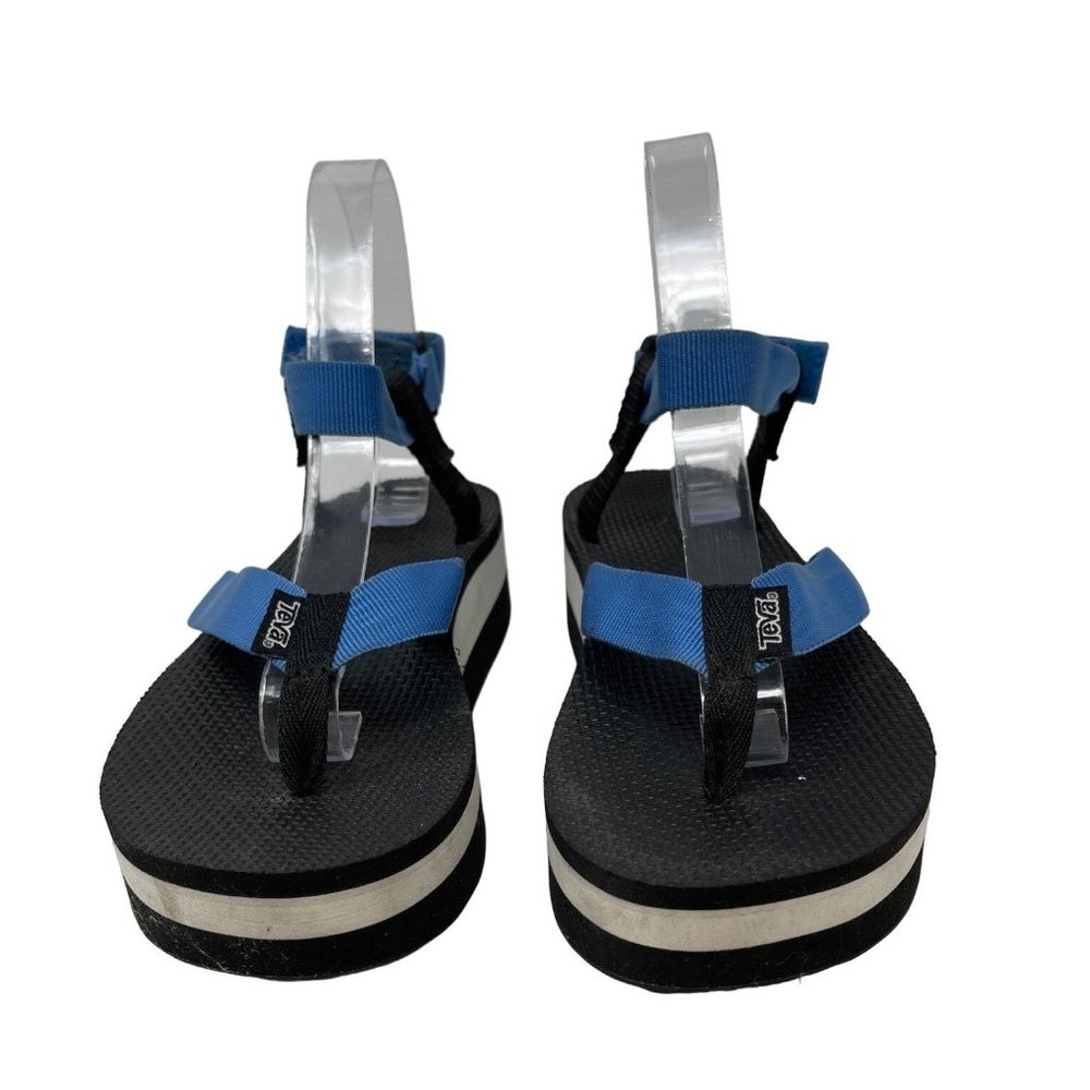 Teva Flatform Universal Thong Platform Sandals French Blue Womens Size 7
